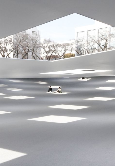 Undulating Roof, Yamaguchi Japan, Chau Doc, Big Architects, Junya Ishigami, Terrazzo Table, Japanese Hot Springs, Shop Architects, Tokushima