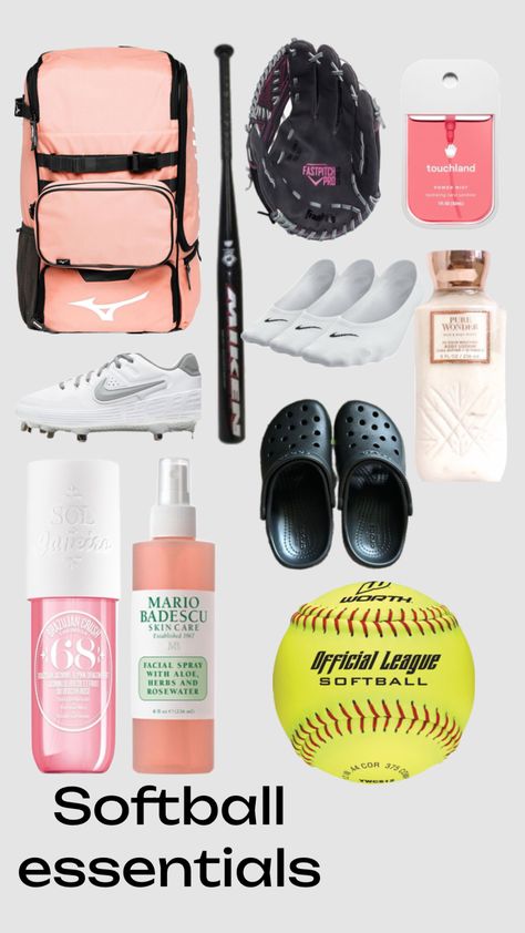 #softball #sports #outfitinspo #beauty #vibes #softballfitinspo #softballvibes #softball4life #softballgirl #softballpractice #softballequipment #softball￼essentials￼ Softball Essentials, Softball Mom Bag, Mom Bag Essentials, Softball Mom Gifts, Softball Funny, Softball Bags, Softball Outfits, Softball Equipment, Softball Hairstyles