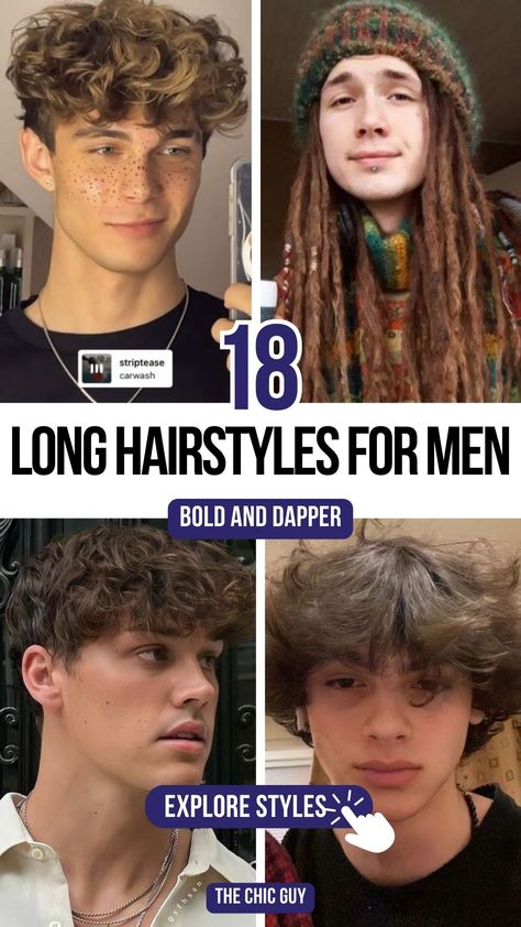 18 Cool Long Hairstyles for Men to Rock in 2024 Cool Long Hairstyles, Long Hairstyles For Men, Effortless Waves, Long Hair Trends, Hairstyles For Men, Long Layers, Long Hairstyles, Layered Cuts, Long Hair Styles Men