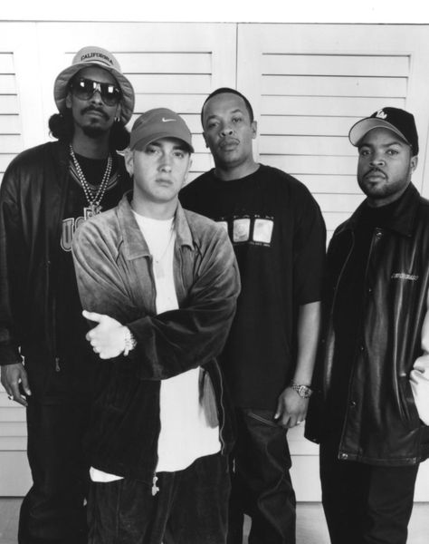 Snoop Dogg, Eminem, Dr.Dre and Ice Cube Rhythm And Poetry, Eminem Dr Dre, Real Hip Hop, Snoop Dog, Hip Hop And R&b, Rap God, Gangsta Rap, Slim Shady, Hip Hop Artists