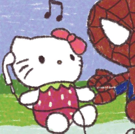 Cool Pfps For Discord, Emo Pfp, Best Friend Match, Duos Icons, Hello Kitty Themes, Hello Kitty Coloring, Kitty Drawing, Hello Kitty Drawing, Hello Kitty Items