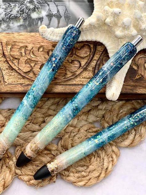 Resin Pens Ideas, Epoxy Pens Ideas, Inkjoy Pens, Papermate Inkjoy Gel Pens, Epoxy Pens, Resin Gifts, Resin Pens, Diy Pen, Resin Pen