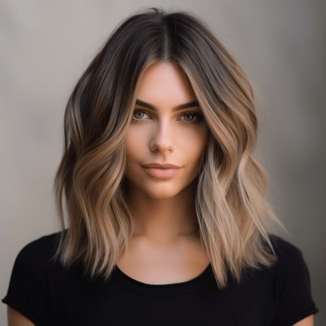 90 Cute & Fun Shoulder-Length Haircuts & Hairstyles Just Above Shoulder Length Hair, Shoulder Bob, Lob Hairstyles, Edgy Bob, Reverse Balayage, Hairstyle For Women, Framing Layers, Straight Blonde Hair, Layered Hairstyles