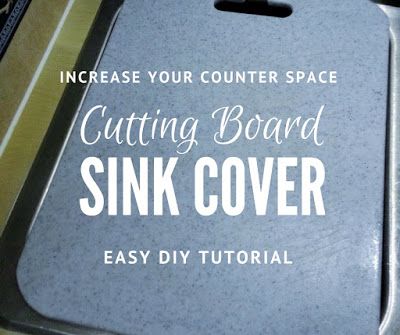 DIY Sink Cover Tutorial for Small Kitchens by Wacky Pup! RV Camper Apartment! Genius! Camper Projects, Diy Sink, Kitchen Sink Cover, Camping Gear Storage, Rv Sink, Camping Gear Diy, Retro Trailers, Camper Diy, Sink Cover