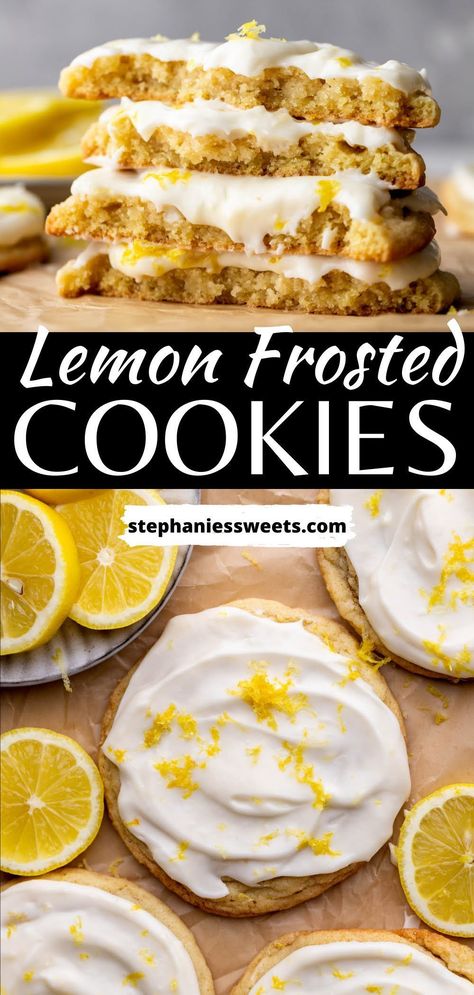 Chewy Lemon Cookies, Desserts Lemon, Coffe Cake, Cookie Assortment, Small Batch Cookie Recipe, Cookies With Cream Cheese Frosting, Arch Nemesis, Cookies With Cream Cheese, Eggless Chocolate Chip Cookies