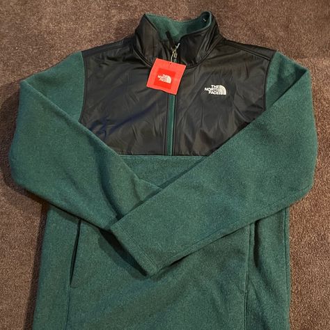 Green North Face Half-Zip Pull Over. Kids Xl/Adult S Brand New (With Tag) Coats North Face, Green North Face, Girls North Face Jacket, North Face Hyvent Jacket, Pull Over Jacket, Heavy Winter Coat, Girls Puffer Jacket, Over Jacket, North Face Hyvent