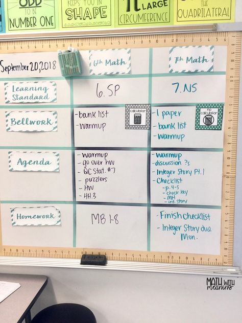 Teacher Agenda Board, Classroom Front Board, High School Whiteboard Organization, Agenda Board Classroom Middle School, Classroom Assignment Board, High School Agenda Board, Front Board In Classroom, Middle School Whiteboard Set Up, Classroom Whiteboard Organization High School