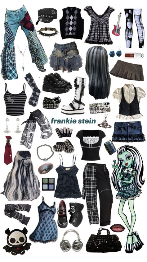 Frankie Inspired Outfits, Rock Band Costumes, Cute Group Halloween Costumes, Alt Clothes, Frankie Stein, Alt Outfits, Group Halloween Costumes, Inspired Outfits, Really Cute Outfits