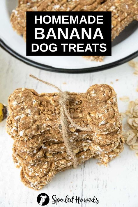 Banana Treats For Dogs, Banana Dog Treat Recipe, Banana Dog Treats, Dog Treats Homemade, Pet Recipes, Banana Treats, Dog Treats Homemade Easy, Easy Dog Treat Recipes, Organic Dog Treats