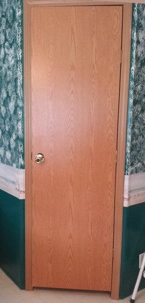 Update A Plain Door, Cupboard Doors Makeover Bedroom, Door Panel Covers, Transform Plain Door, Plain Door Makeover Diy, Wallpaper Bathroom Door, Dress Up Plain Door, How To Make A Plain Door Look Better, How To Make Plain Doors Look Better