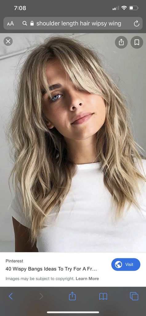 Choppy Mid Length Hair, Wavy Layered Hair, Stile Kylie Jenner, Blonde Layered Hair, Blonde Hair With Bangs, Layered Haircuts For Medium Hair, Haircuts For Wavy Hair, Lob Haircut, Midlength Haircuts