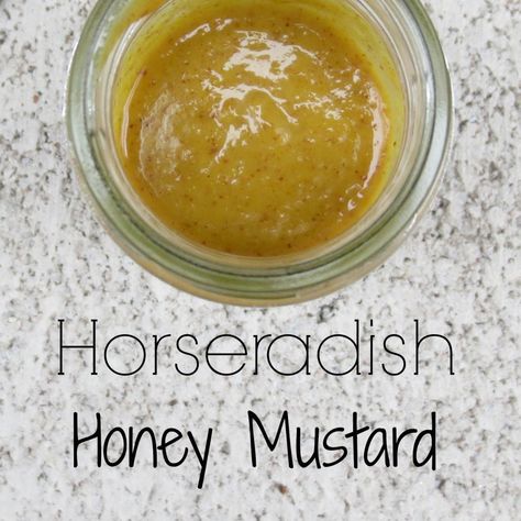 Honey Mustard Salmon Recipes, Honey Mustard Sauce Recipe, Homemade Horseradish, Recipes Dips, Horseradish Recipes, Almond Crusted Chicken, Homemade Mustard, Honey Mustard Glaze, Honey Mustard Salmon