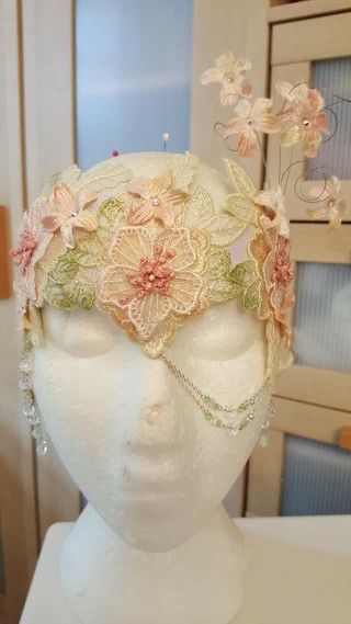 Soft Pink and Green Floral Lace Masquerade Mask Floral Masquerade Mask, Pink Masquerade Mask Full Face, Pink Masquerade, Fairy Masquerade Mask, Pink Masquerade Dress, Floral Mask, Flower Mask, Green Masquerade Mask, Pink Masquerade Mask