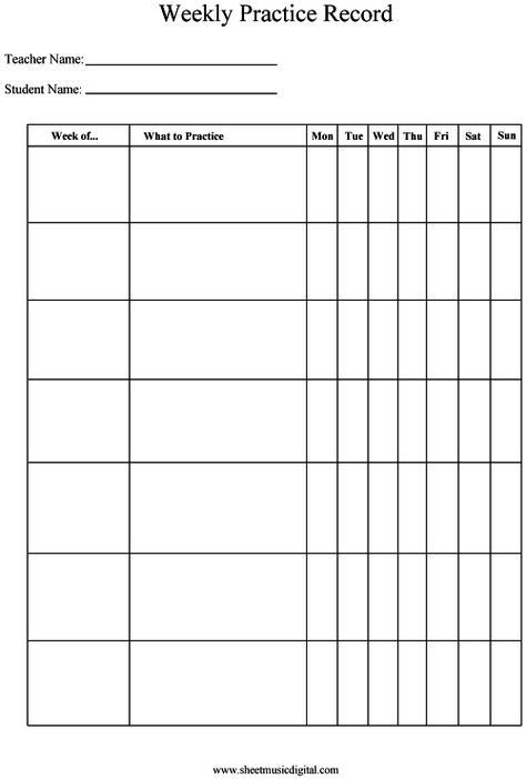 piano practice log for kids - Google Search Piano Practice Chart, Piano Pedagogy, Piano Teaching Resources, Music Lessons For Kids, Blues Piano, Piano Practice, Learn Violin, Voice Lesson, Violin Lessons