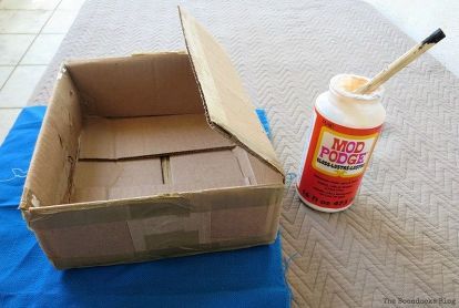 s 17 high end ways to use mod podge in your home, Or to transform a cardboard box Modge Podge Photo Transfer, Mod Podge Projects, Diy Mod Podge, Mod Podge Crafts, Cardboard Frame, Mixed Media Crafts, Modge Podge, How To Organize, Cardboard Crafts