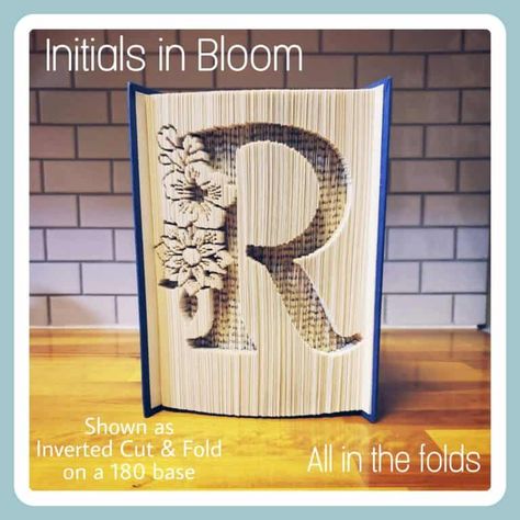 Book Folding Letters Alphabet Patterns, Easy Book Folding Patterns Free, Book Origami Folding, Book Folding Letters, Book Folding Patterns Free Templates Diy, Folding Book Pages Free Pattern, Free Book Folding Patterns Free Templates, Book Folding For Beginners, Folded Book Art Instructions