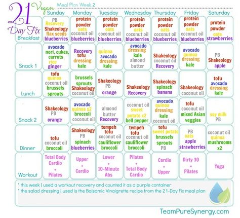 Week 2 vegan 21-Day Fix meal plan  #vegan #21dayfix 21 Day Fix Vegan, 21 Day Fix Vegetarian, 21 Day Fix Menu, Vegan For A Week, Vegan Plan, 21 Day Fix Ideas, Beachbody 21 Day Fix, 21 Day Fix Diet, 21 Day Fix Meal Plan