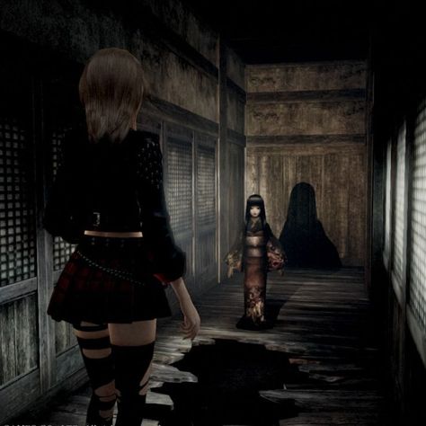 2014 Era, Horror Protagonist, Game Protagonist, Creepy Core, Arte Gif, Horror Stuff, Fatal Frame, Japanese Horror, Scary Games