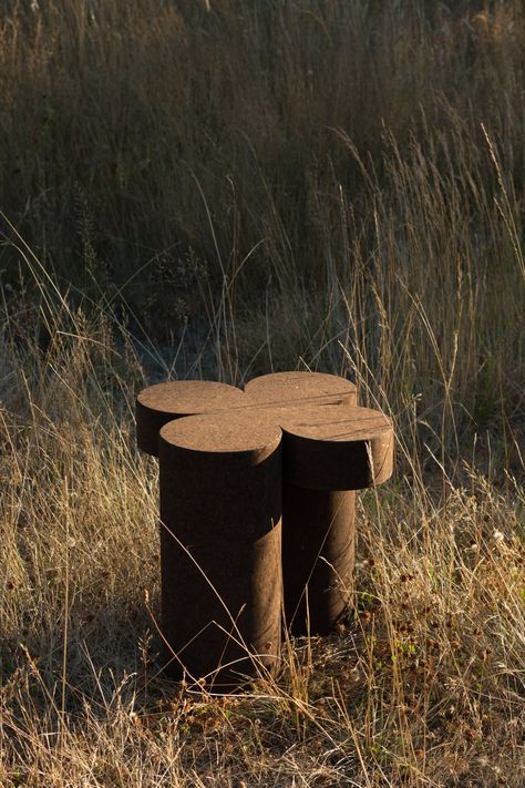 Land Ideas, Cork Table, Carbon Sink, Sea Ranch, Flower Branding, Bainbridge Island, Black Side Table, Plywood Furniture, Drink Table