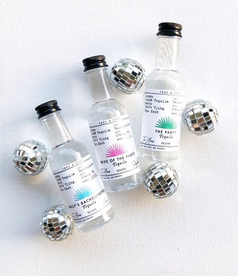 DIY Bachelorette Party Tequila Shooters — LABEL WITH LOVE I A Custom Label Design Studio Bachelorette Casamigos, Tequila Shooters, Bachelorette Party Favors Diy, Tequila Label, Bachelorette Survival Kit, Diy Bachelorette, Bachelorette Hangover Kit, Bachelorette Diy, Coastal Bathroom Decor