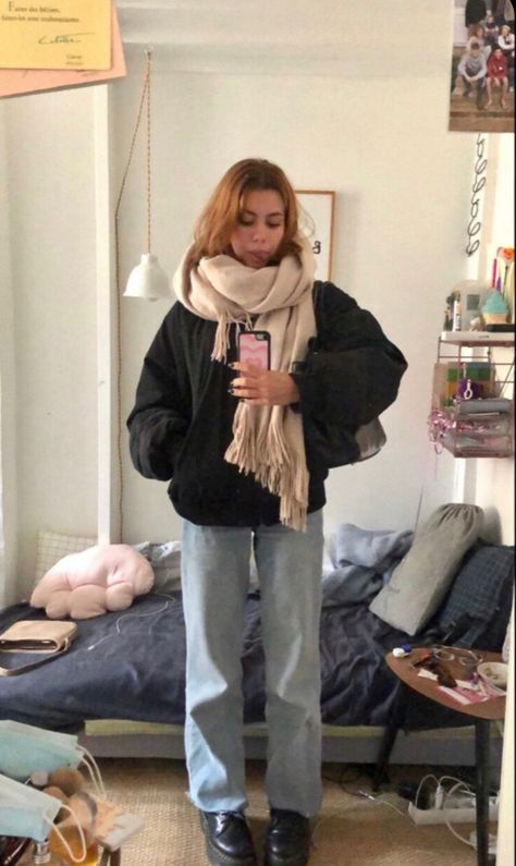 University Outfit, Cold Weather Outfit, Europe Outfits, Uni Outfits, Outfit Vintage, Cold Outfits, Fall Outfit Ideas, 가을 패션, Autumn Outfit