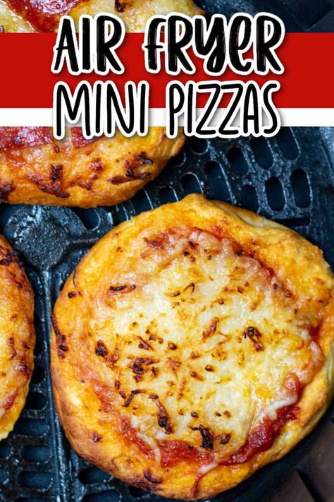 Biscuit Pizza Crust, Air Fryer Mini Pizzas, Snack Quick, Personal Pizzas, Biscuit Pizza, Pizza Grilled Cheese, Leftover Pizza, Diy Pizza, Personal Pizza