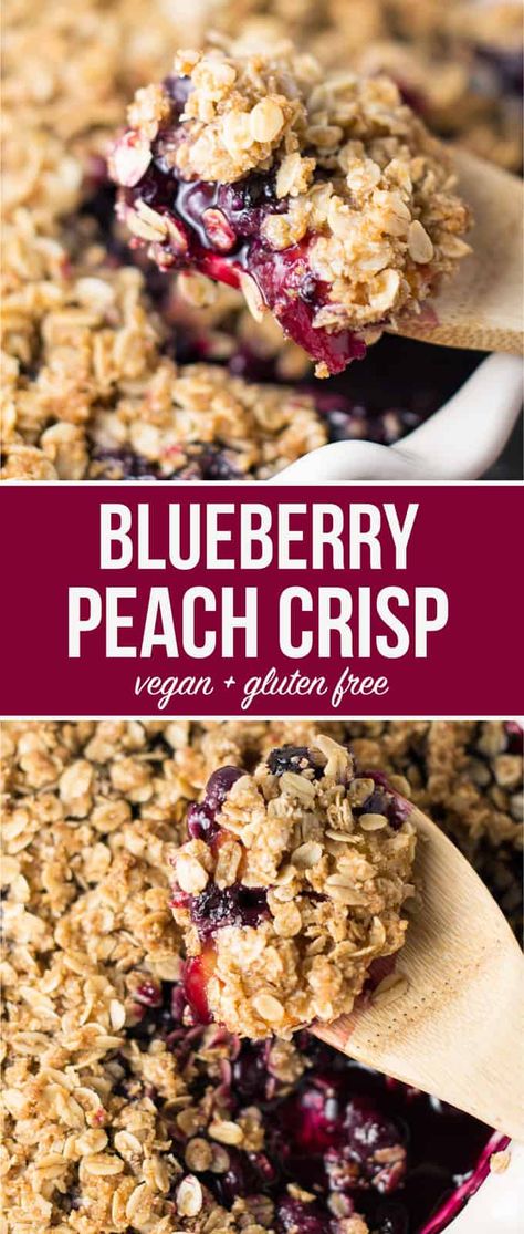 Vegan Crisp, Berry Crisp Recipe, Peach Crisp Recipe, Weight Watcher Desserts, Smores Dessert, Berry Crisp, Blueberry Crisp, Coconut Dessert, Easy Vegan Dessert