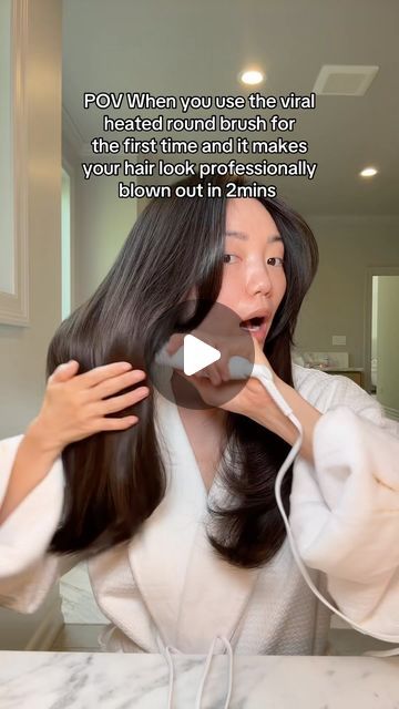 Amy Chang on Instagram: "PRODUCT REVIEW
You know that I’m a devotee to my heatless curler, but I wanted to give this viral heated round brush a go. This is the Mane It’s Giving Body Large Hot Thermal Round Brush. I recently got hooked on their Mane Ready or Knot hair brush $25. Full review below of the heated round brush below.  
Heated Brush Review: Mane It’s Giving Body Large Hot Thermal Round Brush $98, available on @sephora . 

How to use it: Unlike blow dry round brushes that have been popular in the past, these heated round brushes are meant to be used on dry hair smoothing and curling at the same time for a blown out look in minutes.

Key Things To Know: This brush has a ceramic coating on it that allows for even heat distribution (making sure the hair heats evenly helps avoid damag Heated Round Brush, Heated Brush, Heatless Curler, Hair Smoothing, Heatless Curlers, Knot Hair, Round Brush, Ceramic Coating, Product Review