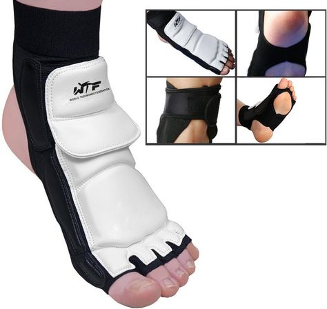 Sinolofty Taekwondo Feet Protector Gear Ankle Brace Support Pad Guard for Martial Arts Boxing Punch Bag Sparring Training MMA UFC Thi, Foot Gear - Amazon Canada Karate Equipment, Martial Arts Training Equipment, Karate Outfit, Martial Arts Gear, Boxing Punches, Boxe Thai, Self Defense Martial Arts, Martial Arts Boxing, Ankle Braces