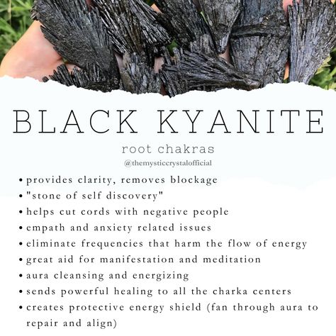 Kyanite Properties, Kyanite Meaning, Black Kyanite, Kyanite Crystal, Crystal Power, Crystal Cave, Crystals Healing Properties, Spiritual Crystals, Reiki Crystals