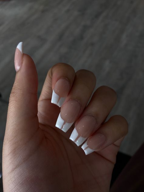 Split French Tip Nails, Tip Nails, French Tips, French Tip Nails, Nail Tips, Split, Nails