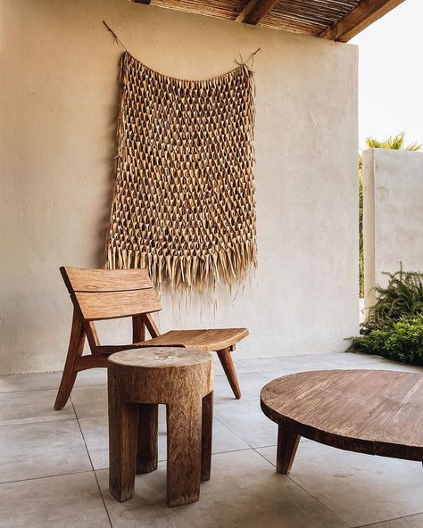 Daria on Instagram: “this hotel is a gem ⭐️” Boho Wall Tapestry, Casa Cook, Wooden Chairs, Deco Boheme, Boho Home Decor, Woven Wall Hanging, Boho Home, Boho Wall, Macrame Wall