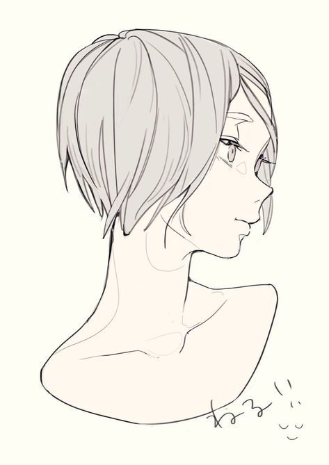 Random Drawing Tips/Ideas Anime Side View, Anime Side Profile, Side Face Drawing, Side View Drawing, Profile Drawing, 얼굴 그리기, Body Reference Drawing, Poses References, Side Profile