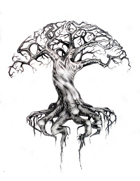 Tree of Life by matt2tattoo on DeviantArt Celtic Tree Tattoos, Bonsai Tree Tattoos, Tree Tattoo Men, Tree Of Life Artwork, Family Tree Tattoo, Life Sketch, Marvel Tattoos, Tree Tattoo Designs, Norse Tattoo