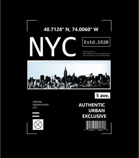 New York City Graphic Design, Travel T-shirt, Shirt Design Ideas Graphic T, Tshirt Design Inspiration Graphics, Cool T Shirt Designs Graphics, Graphic T-shirt Design, Graphic Tshirt Design Prints, New York Graphic Design, Urban Graphic Design