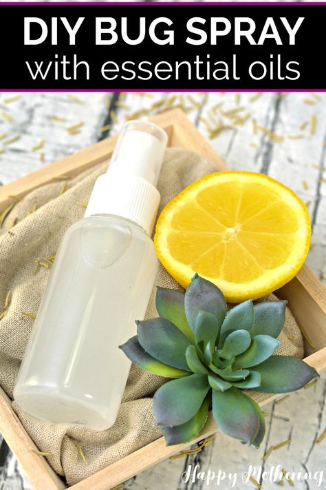 Homemade bug spray displayed with a lemon slice and small succulent. Essential Oil Bug Repellent, Insect Repellent Homemade, Essential Oil Bug Spray, Diy Bug Repellent, Homemade Bug Spray, Diy Bug Spray, Bug Spray Recipe, Crunchy Mama, Natural Bug Spray