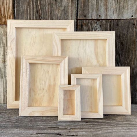 Shadow box picture frames