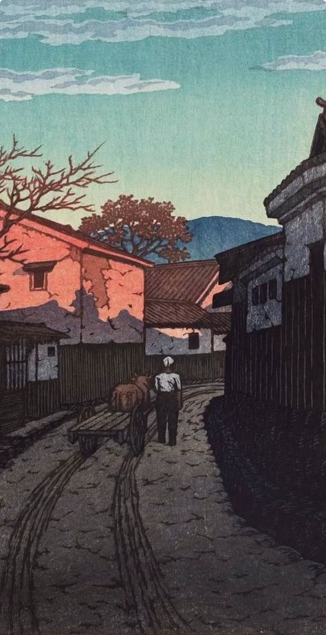 Shin Hanga, Kawase Hasui, Woodblock Printing, Kagawa, Japanese Art Prints, Japanese Print, Woodcuts Prints, Japanese Woodblock, Art Japanese