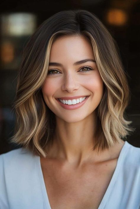 Mid Bob Hairstyles Shoulder Length, Shoulder Length Bob Haircut Thick Hair, Shoulder Length Hair 40 Year Old, Shoulder Length Bob Fine Hair, Short Hairstyle Women Formal Event, Shoulder Length Hair With Waves, Shoulder Length Bob With Side Bangs, How To Style Shoulder Length Hair Ideas, Shoulder Length Hair Curls