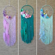 Pompon Tulle, Dreamcatcher Diy, Diy Dream Catcher, Atrapasueños Diy, Diy Dream Catcher Tutorial, Dream Catcher Patterns, Dream Catcher Tutorial, Pola Macrame, Dream Catcher Mobile