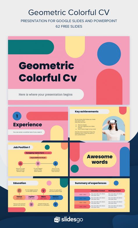 Geometric Slide Design, Geometric Powerpoint Design, Geometric Presentation Design, Slides Design Presentation, Slide Design Presentation, Geometric Presentation, Powerpoint Slide Design, Geometric Template, Design Slide