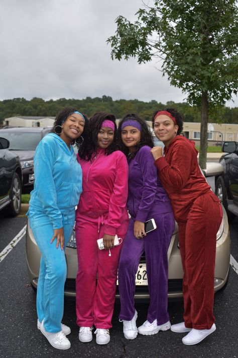 Cheetah girls costume Disney costume group costume Black Group Costumes, 2000s Day Spirit Week Outfit, Tlc Halloween Costume Ideas, Celebrity/character Day Spirit Week, Y2k Spirit Day, Athletics Carnival Costumes, Disney Character Day Spirit Week, Group Disney Costumes, Disney Character Outfits Spirit Week