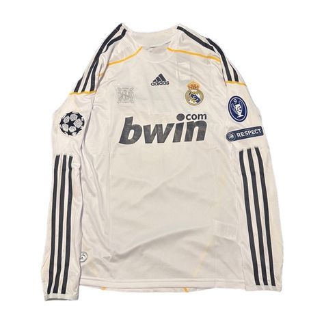 2009/10 Real Madrid full sleeve home kit CR7 Ronaldo soccer football jersey Soccer Fits, Real Madrid Kit, Ronaldo Soccer, Football Jersey Outfit, Cr7 Ronaldo, Jersey Outfit, Soccer Shirts, Adidas Shirt, Soccer Football