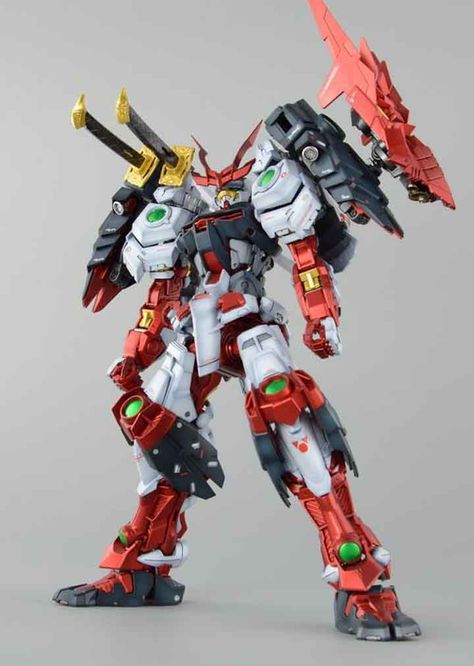 GUNDAM GUY: MG 1/100 Sengoku Astray Gundam - Painted Build Team Akatsuki, Sengoku Astray, Astray Gundam, Gundam Collection, Gundam Build Fighters Try, Astray Red Frame, Gundam Build Fighters, Gundam Astray, Mecha Suit