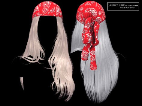 Sims 4 Cc Bandana Hair, The Sims 4 Hats Cc, Sims Cc Hair Accessories, Ts4 Bandana, Fur Hat Sims 4 Cc, Sims 4 Bandana Cc, Sims 4 Ushanka, Patron Sims 4 Cc, Sims 4 Female Hair Cc Alpha