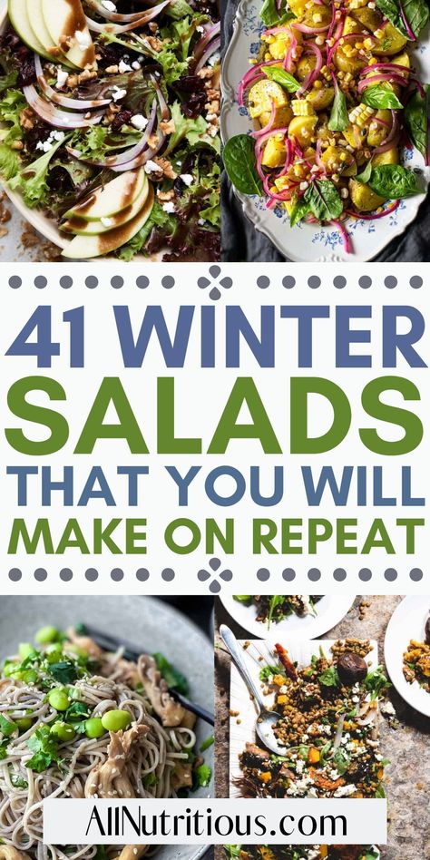 Winter Salads, Winter Fruit Salad, The Best Salad, Winter Salad Recipes, Healthy Foods To Make, Best Salad, Perfect Salad, Spiced Chickpeas, Healthy Lunch Ideas