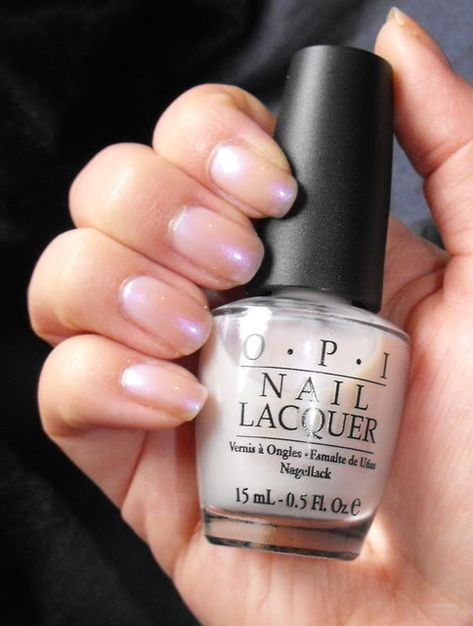 OPI - Alter Ego. Sheer opalescent polish.  Used on one mani.  Asking $6. Iridescent Nail Polish, Nail Stuff, Opi Nail Polish, Nail Polish Collection, Opi Nails, Nail Inspiration, Alter Ego, Designs Ideas, Nail Polish Colors