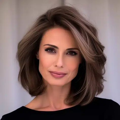 30 Flattering Medium-Length Hairstyles for Women in Their 60s Medium Hair Styles For Women, Haircut Style, Shoulder Length Hair Cuts, Haircuts For Medium Hair, Medium Hair Cuts, Shoulder Length Hair, Medium Length Hair Cuts, Hair Today, Great Hair