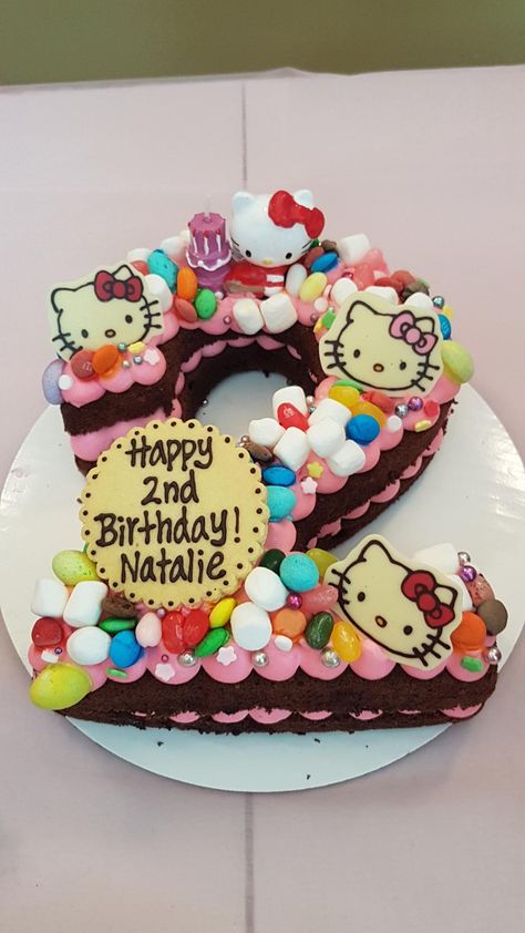 Hello Kitty Number Cake, Simple Hello Kitty Cake Design, Hello Kitty Cake Design, Number 4 Cake, 15 Cakes, Kitty Birthday Cake, Camo Wedding Cakes, Hello Kitty Birthday Cake, Dragon Cakes