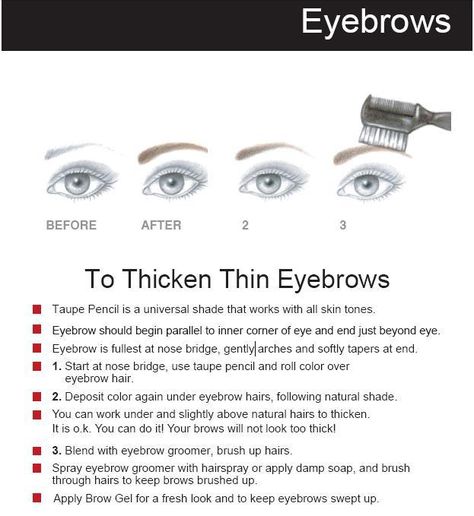 Eyebrows Thicken Eyebrows, How To Thicken Eyebrows, Mua Life, Eyebrow Tips, Eyebrow Before And After, Beauty Routine Planner, Eyebrows And Eyelashes, Beauty Hacks Eyelashes, How To Do Eyebrows